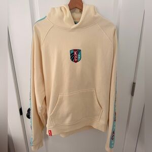 KC Current UNISEX Oversized Arch Cream Hoodie